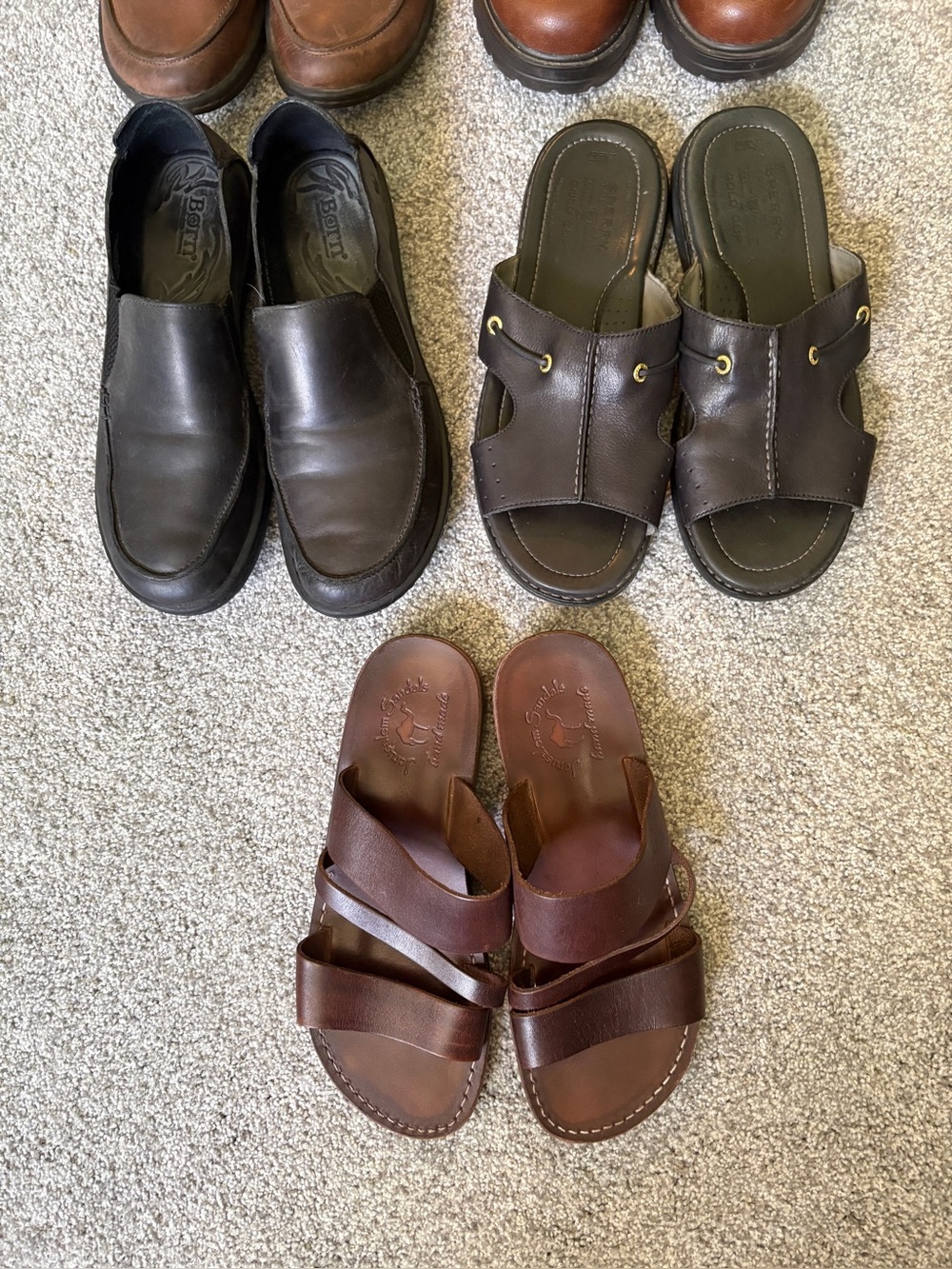 Set of Jerusalem Sandals, Born, Soda, and Sperry Shoes SZ11 - Picture 2 of 4